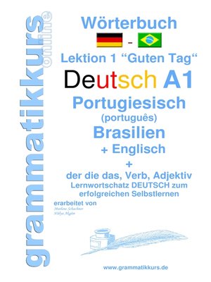 cover image of Wörterbuch Deutsch-- Portugiesisch (Brasilien)--Englisch Niveau A1